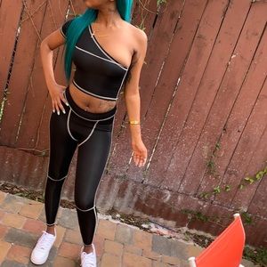 Black Fitted Pants Set